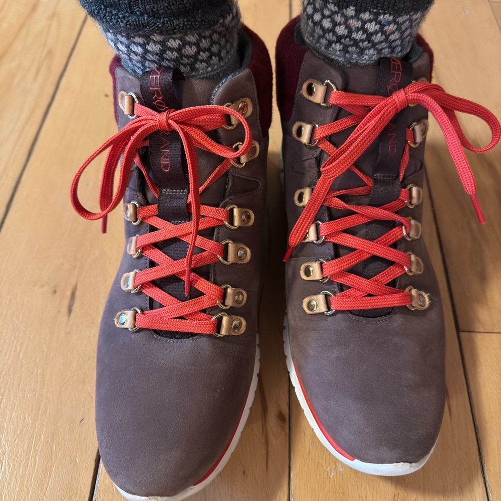 Cole Han Zero Grand Women’’s Nubuck Waterproof Hiking Boots